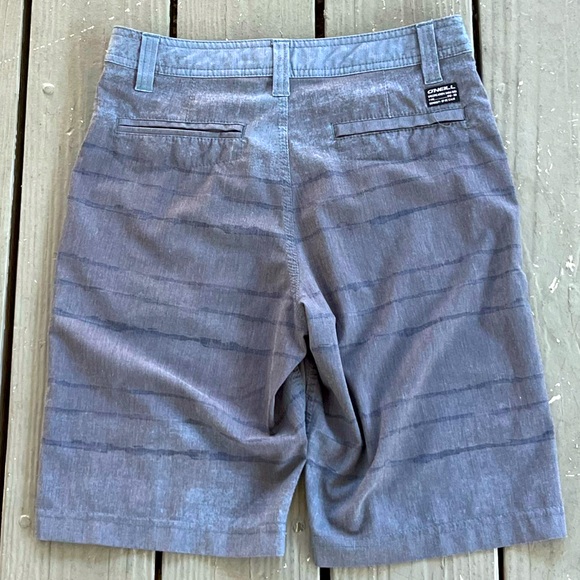 O’NIELL Boys Hybrid Grey/Blue shorts size 27 - Picture 2 of 4